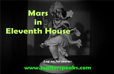 Mars in 11th house
