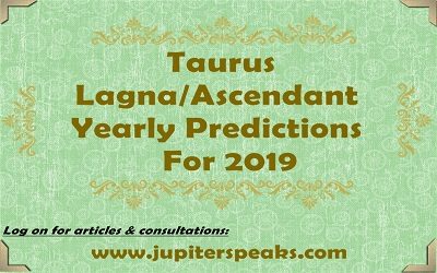 Taurus ascendant 2019