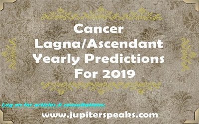 cancer ascendant horoscope 2019