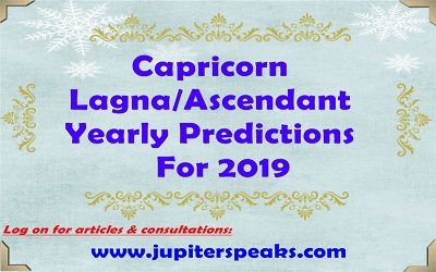 capricorn Ascendant horoscope 2019